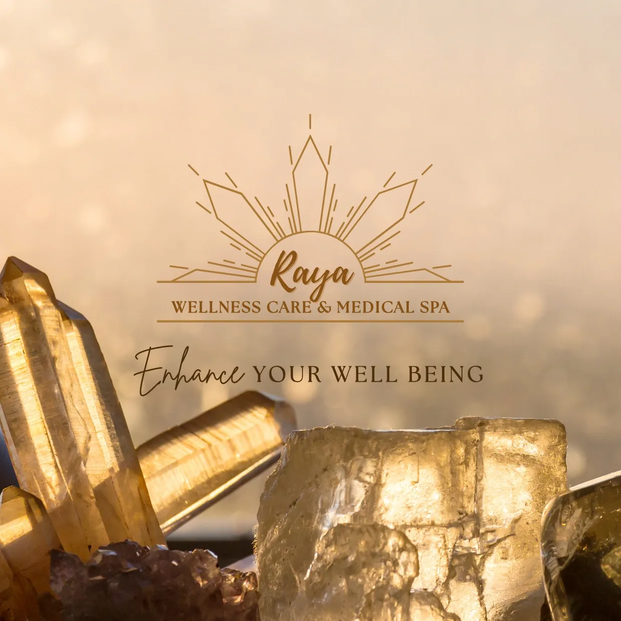 Raya Med+Day Spa with Glamrn logo