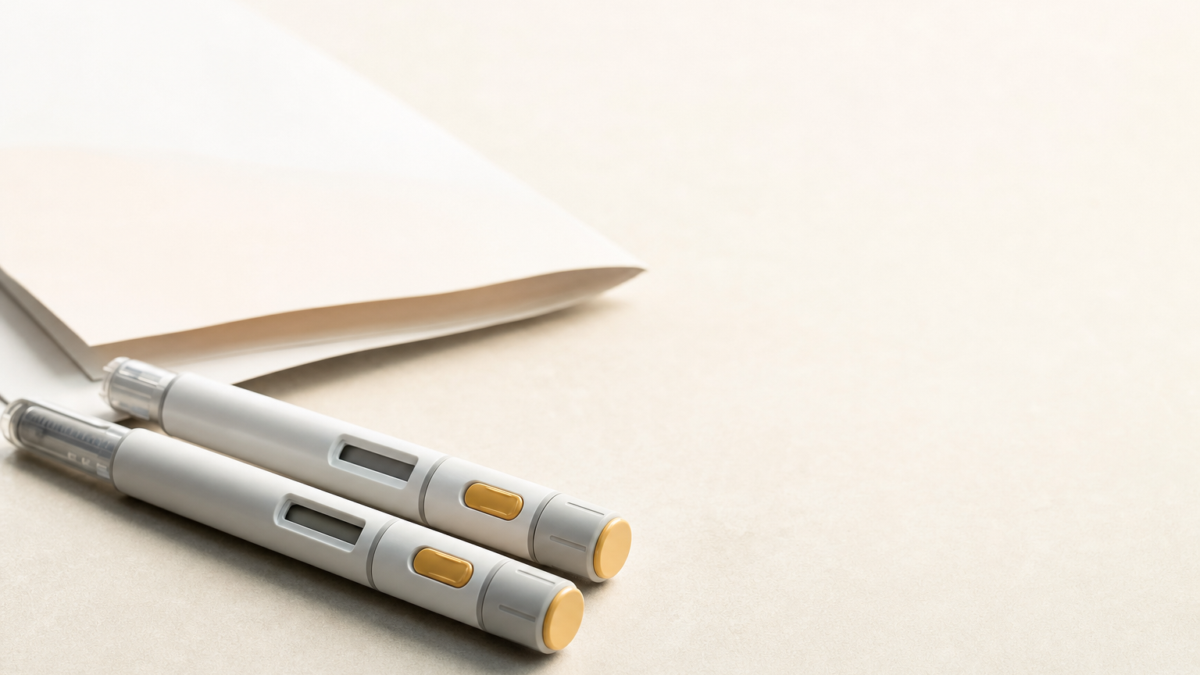 Unbranded [pillar-drug-class] injection pen on a neutral background — WeightLossInjections.com editorial hero